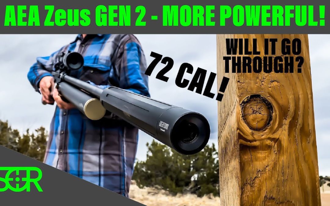 MOST POWERFUL PRODUCTION AIRGUN – OVER 1200 FT LBS!! AEA ZEUS 72 CALIBER